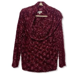 Knox Rose Cowl Neck Eyelash Sweater